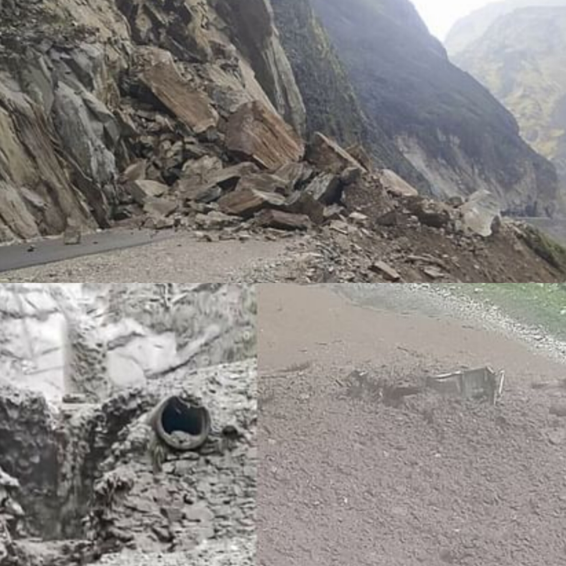 बारिश ने बढ़ाई दुश्वारियां, लिपुलेख-तवाघाट सड़क के पास दरकी चट्टान, लोग फंसे