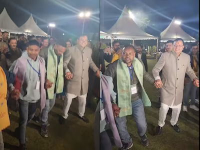 टनल के मजदूरों के बाहर निकलने पर सीएम आवास पर मनी ‘दिवाली’, सीएम धामी भी झूमे, श्रमिकों के साथ किया डिनर