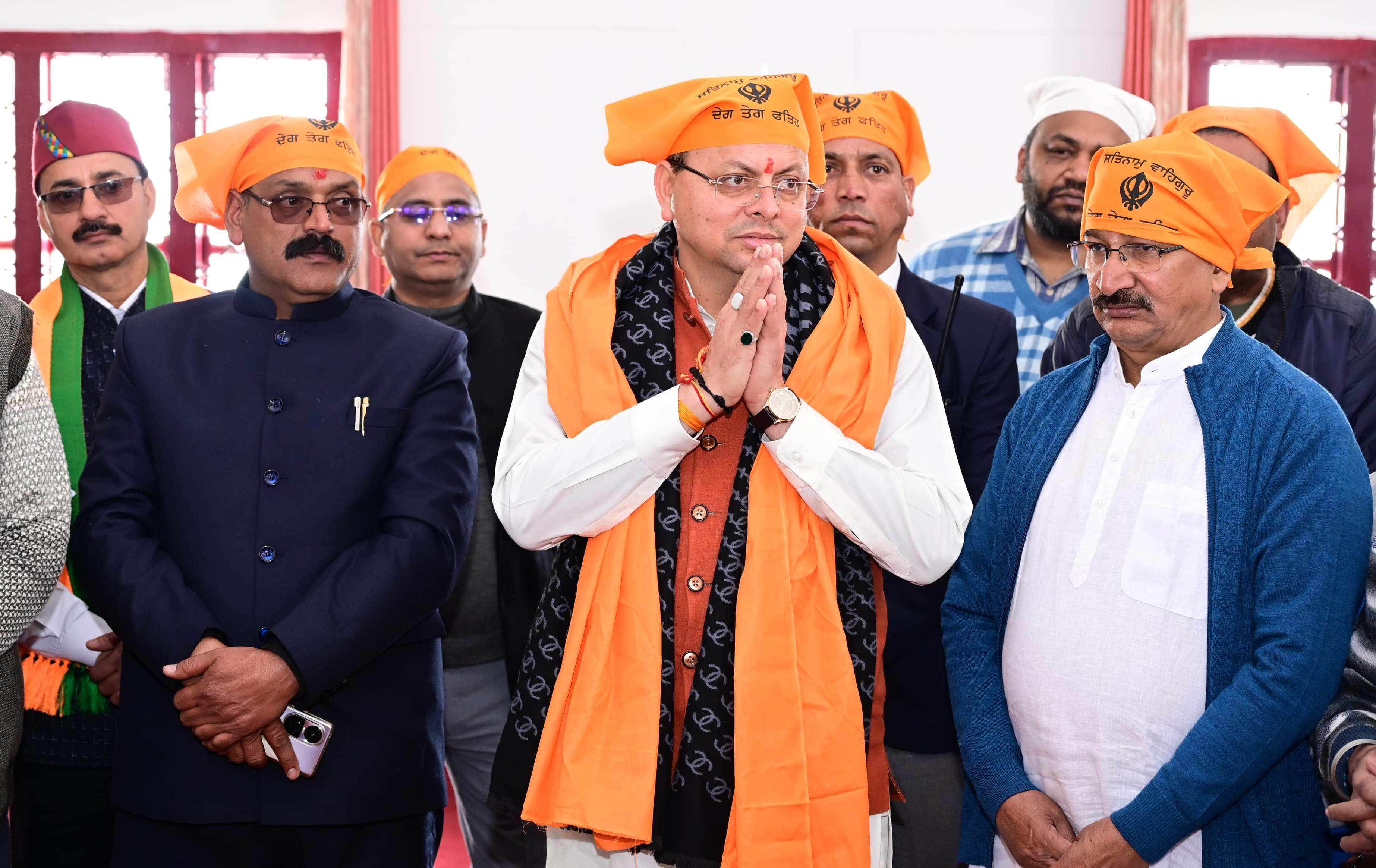 सीएम धामी का टिहरी दौरा, टीला साहिब गुरूद्वारा में टेका मत्था