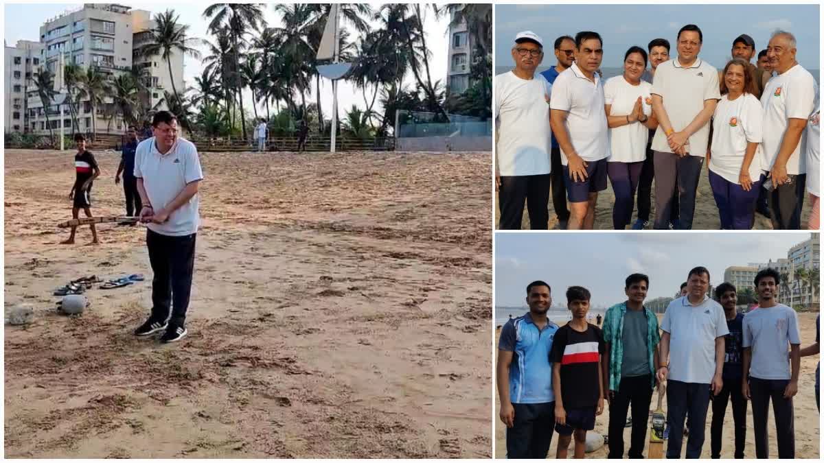 महाराष्ट्र में चुनाव के बीच बच्चों के साथ क्रिकेट खेलते दिखे उत्तराखंड के CM पुष्कर सिंह धामी