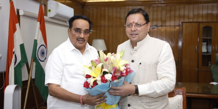 मुख्यमंत्री ने की केन्द्रीय जल शक्ति मंत्री से भेंट। राज्य की लंबित जल विद्युत परियोजनाओं के संबंध में की चर्चा।