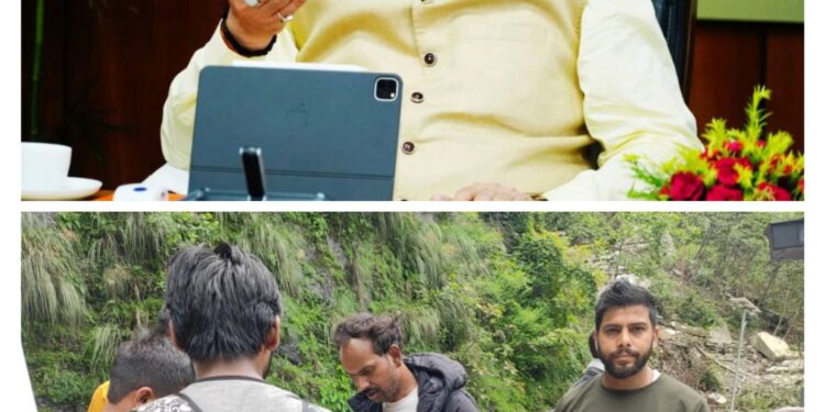 मुख्यमंत्री धामी के निर्देशानुसार रेस्क्यू के साथ राहत एवं उपचार कार्य जारी