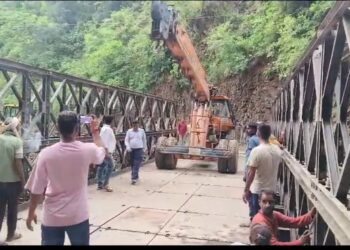 घनसाली तिलवाड़ा मोटरमार्ग पर वैली ब्रिज बनकर तैयार, यातायात भी हुआ बहाल