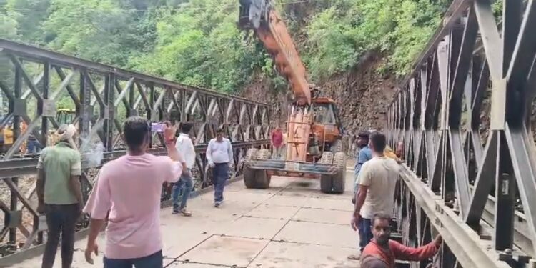 घनसाली तिलवाड़ा मोटरमार्ग पर वैली ब्रिज बनकर तैयार, यातायात भी हुआ बहाल