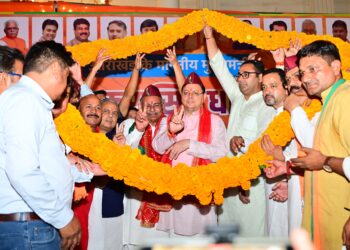 हरियाणा में सीएम  धामी ने तीन जनसभाओं को किया  संबोधित, हरियाणा में लगातार तीसरी बार बनने जा रही है भाजपा सरकार सीएम  धामी