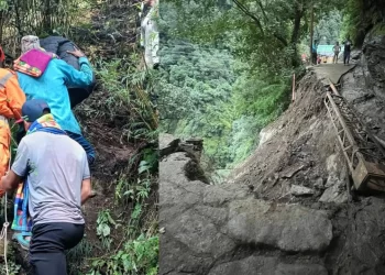 भारी बारिश के बाद केदारनाथ पैदल मार्ग का 15 मीटर हिस्सा वाशआउट, वैकल्पिक मार्ग से निकाले गए यात्री