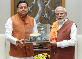 मुख्यमंत्री पुष्कर सिंह धामी ने दिल्ली पहुंचकर प्रधानमंत्री मोदी से शिष्टाचार भेंट की साथ ही हरियाणा विधानसभा चुनाव की ऐतिहासिक जीत की बधाई दी