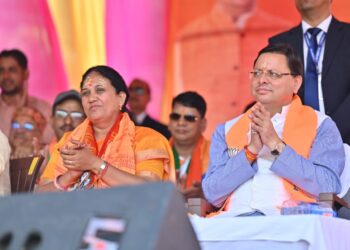 ऊखीमठ, रुद्रप्रयाग में आशा नौटियाल के नामांकन और समर्थन में आयोजित जनसभा में पहुंचे सीएम धामी , केदारनाथ का विकास हमारी प्राथमिकताः सीएम धामी