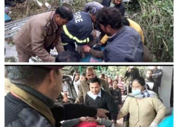 भीमताल सड़क हादसे में चार लोगों की मौत 17 घायल सुशीला तिवारी अस्पताल  में भर्ती