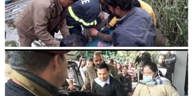 भीमताल सड़क हादसे में चार लोगों की मौत 17 घायल सुशीला तिवारी अस्पताल  में भर्ती