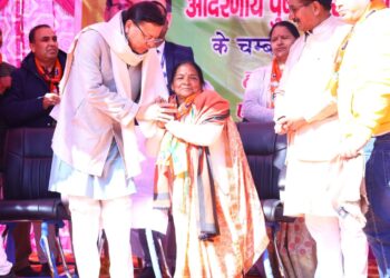 मुख्यमंत्री धामी ने चंबा नई टिहरी में जनसभा को संबोधित किया, निकाय चुनाव में तृष्टिकरण की राजनीति को करारा जवाब देगी चंबा की जनता-सीएम