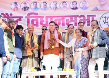 सीएम धामी ने देहरादून में कार्यकर्ताओं में भरा जोश  निकाय चुनाव में भाजपा को प्रचंड जीत दिलाने का आह्वान