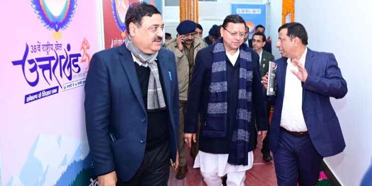 38वें राष्ट्रीय खेल: CM धामी ने व्यवस्थाओं का निरीक्षण कर दिए भव्य आयोजन के निर्देश