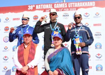 मुख्यमंत्री  पुष्कर सिंह धामी ने 38वें राष्ट्रीय खेलों के तहत आयोजित कयाकिंग-कैनोइंग प्रतियोगिताओं के शुभारंभ अवसर पर किया प्रतिभाग।