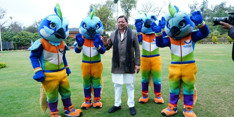 राष्ट्रीय खेलों के समापन के बाद CM आवास पहुंचा मौली, मुख्यमंत्री धामी ने जमकर किया डांस