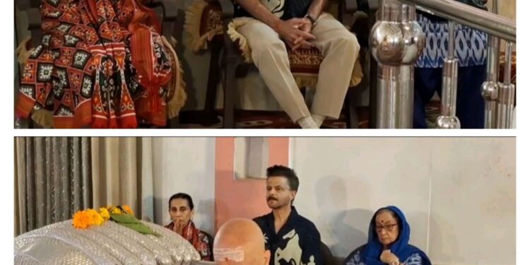 अपना जन्मदिन मनाने हरिद्वार पहुंचे फिल्म अभिनेता अनुपम खेर और साथ में अनिल कपूर भी पहुंचे धर्मनगरी