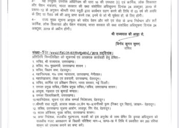 मुख्य सूचना आयुक्त के पद पर श्रीमती राधा रतूड़ी की नियुक्ति