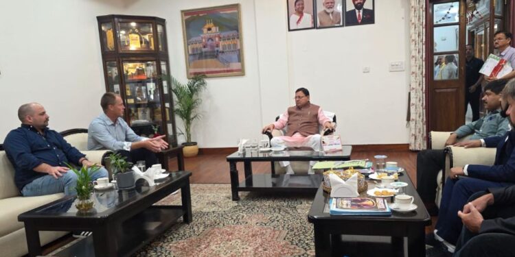 जयडे हैकेट की मुख्यमंत्री पुष्कर सिंह धामी से मुलाकात , उत्तराखंड में वर्ल्ड क्लास बंजी जंपिंग प्रोजेक्ट्स की संभावनाओं पर चर्चा