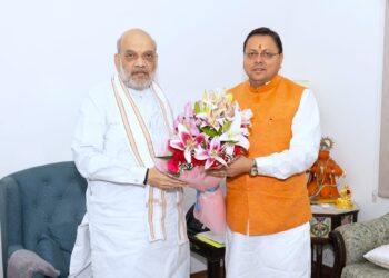 गृहमंत्री अमित शाह से मुख्यमंत्री पुष्कर सिंह धामी ने की मुलाकात, कई महत्वपूर्ण विषयों पर हुई चर्चा