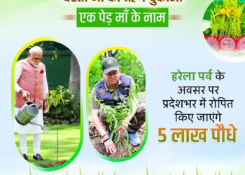 सीएम धामी के नेतृत्व में हरेला पर्व पर रिकॉर्ड बनाएगा उत्तराखंड , एक ही दिन पूरे प्रदेश में रोपे जाएंगे 05 लाख पौधे