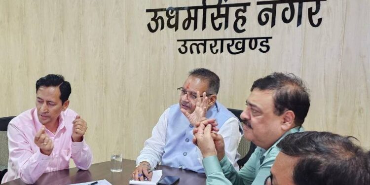 रुद्रपुर में अमित शाह के दौरे की तैयारी तेज, जनपद प्रभारी मंत्री गणेश जोशी ने की बैठक, 19 जुलाई को होगा 1 लाख करोड़ की ग्राउंडिंग सेरेमनी का भव्य आयोजन