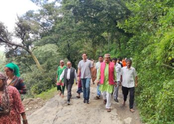 रुद्रप्रयाग आपदा: सौरभ बहुगुणा ने किया स्थलीय निरीक्षण, प्रभावितों को हर संभव मदद का आश्वासन