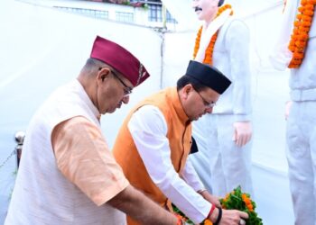 मुख्यमंत्री  पुष्कर सिंह धामी ने मसूरी गोलीकांड शहीदों को अर्पित की श्रद्धांजलि