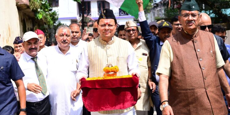 मुख्यमंत्री ने किया शहीद सम्मान यात्रा 2 का शुभारम्भ, शहीद सम्मान यात्रा उन अमर बलिदानियों को समर्पित है, जिनकी शौर्यगाथा और बलिदान सदैव हमें प्रेरणा देते रहेंगे- मुख्यमंत्री