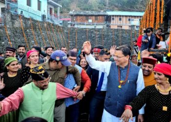 मुख्यमंत्री पुष्कर सिंह धामी लाखामंडल पहुंचे, शिव मंदिर में की पूजा-अर्चना,भारी जनसभा को संबोधित कर विकास कार्यों व सांस्कृतिक पुनर्जागरण पर रखा फोकस
