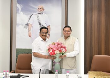 हरिद्वार महाकुंभ 2027 की तैयारी: सीएम धामी ने केंद्रीय मंत्री सी.आर. पाटिल से की मुलाकात, 408 करोड़ की परियोजनाओं की मांग