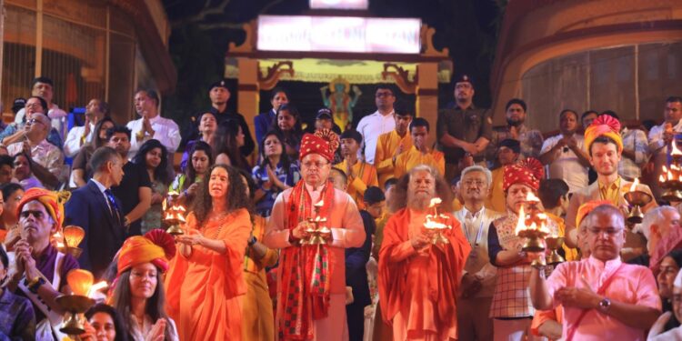 मुख्यमंत्री  पुष्कर सिंह धामी ने परमार्थ निकेतन में 38वें अंतर्राष्ट्रीय योग महोत्सव में किया प्रतिभाग,योग को बताया विश्व शांति और आत्मिक संतुलन का सार्वभौमिक विज्ञानउ,त्तराखंड को योग की वैश्विक राजधानी बनाने हेतु “योग नीति 2025” लागू