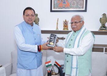 धामी-खट्टर मुलाकात: हरिद्वार गंगा कॉरिडोर और कुंभ-2027 की तैयारियों के लिए मांगे ₹325 करोड़