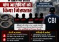 सीबीआई ने उत्तराखंड के एलयूसीसी चिट फंड घोटाले में सरगना सहित पांच आरोपियों को गिरफ्तार किया