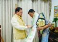 मुख्यमंत्री  पुष्कर सिंह धामी से एमएफएन लाइटवेट विश्व चैम्पियन दिगंबर सिंह रावत ने की शिष्टाचार भेंट